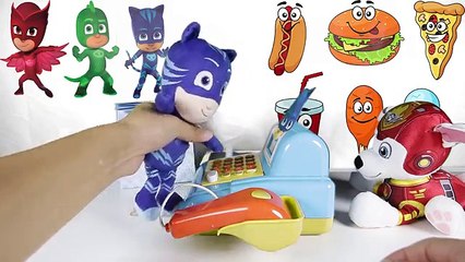 Télécharger la video: PJ Masks Cooking McDonalds Hamburger Part 2 with Paw Patrol Marshall - McDonalds Happy Meal Toys