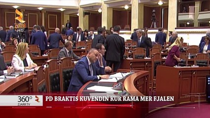 Скачать видео: PD braktis kuvendin kur Rama merr fjalen