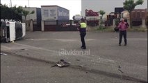 Aksidentohet makina e policise ne Lezhe