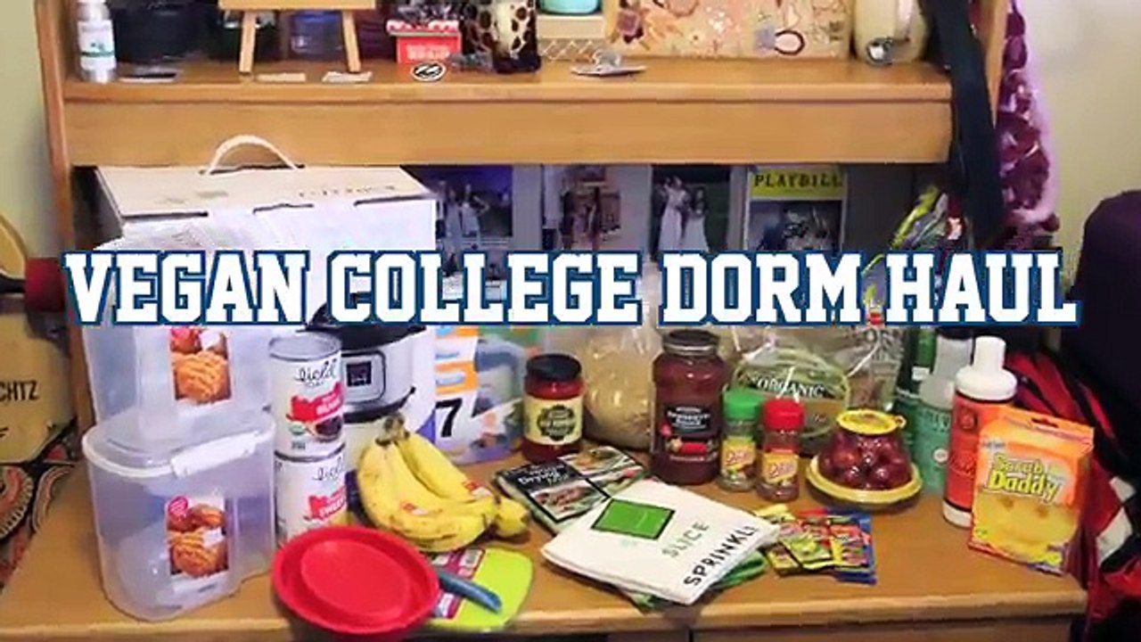 How To Be Vegan In College + Healthy Dorm Haul!