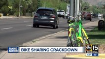 Tempe cracking down on bike sharing violations