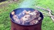 Video How to Make Homemade White Oak Lump Charcoal for Smoker in 55 Gallon Drum