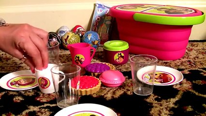 Play Doh Masha and the Bear Picnic Basket Baby Toy Маша и Медведь Сюрприз игрушки Panier