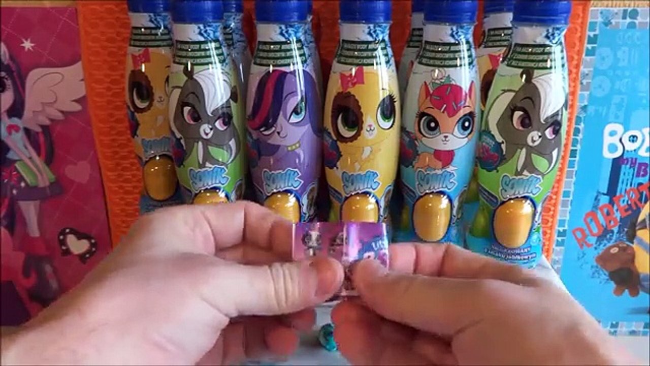 Littlest Pet Shop Surprise Eggs in Drink with 3D Toys for Girls Juguetes Huevos Sorpresa