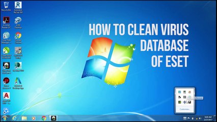 How to clean virus database of Eset