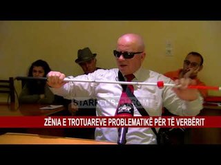 ZËNIA E TROTUAREVE PROBLEMATIKË PËR TË VERBËRIT