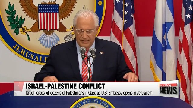Israeli forces kill dozens of Palestinians in Gaza as U.S. Embassy opens in Jerusalem