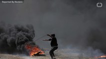 40,000 Palestinian Protesters Burn Tires, Throw Stones To Protest Embassy