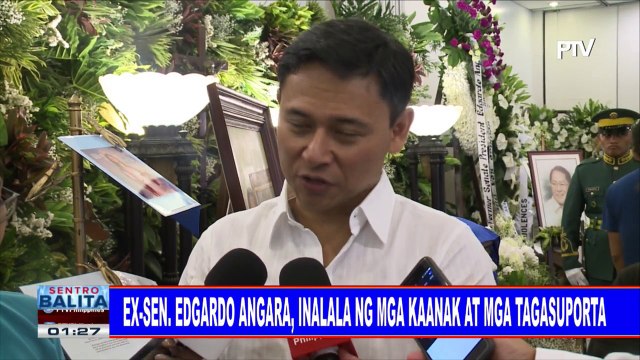 Ex-Sen. Edgardo Angara, inalala ng mga kaanak at mga tagasuporta