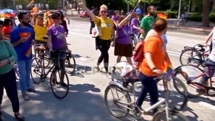 Report TV - LGBT paradë me biçikleta kundër homofobisë, Lu, Manastirliu dhe Manjani mbështetës