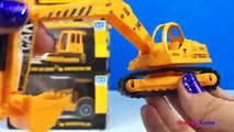 UNBOXING SUPER POWER MIGHTY MACHINES WITH BULLDOZER FORKLIFT WHEELED LOADER EXCAVATOR AT THE JOBSITE