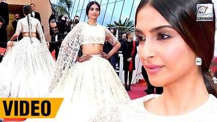 下载视频: Sonam Kapoor WOWS Everyone With Her Desi Cannes 2018 Red Carpet Look