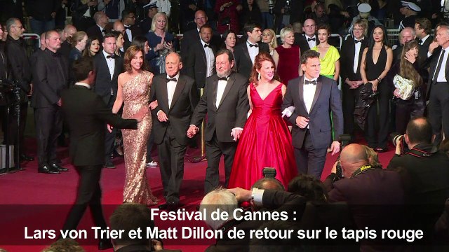 Cannes: Lars von Trier, Matt Dillon de retour sur le tapis rouge