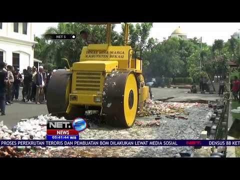 Puluhan Ribu Miras Hasil Razia Dimusnahkan - NET 5