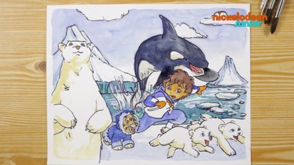 1, 2, 3… Coloriage ! | Chez les baleines | NICKELODEON JUNIOR