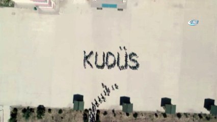 Öğrencilerden 'Kudüs' mesajı