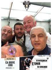 Les supporters avant CA Brive / Bordeaux !