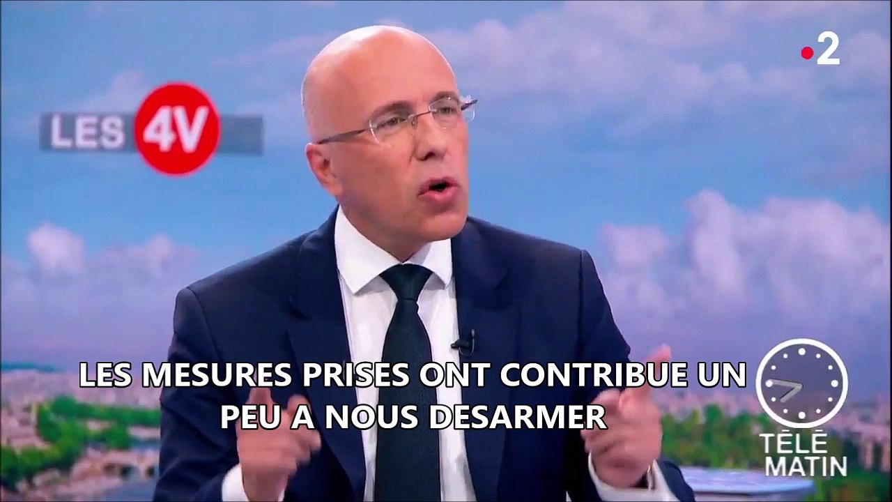 "Sortir de l’Etat d’urgence fût une erreur tragique" Eric Ciotti invité des 4 Vérités