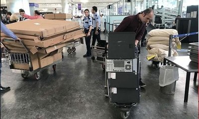 Atatürk Havalimanı'nda seçim hazırlıkları başladı