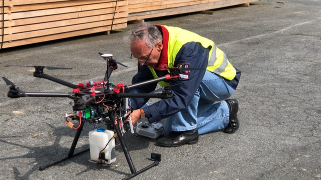 Stérilisation des œufs de goélands à l’aide d’un drone
