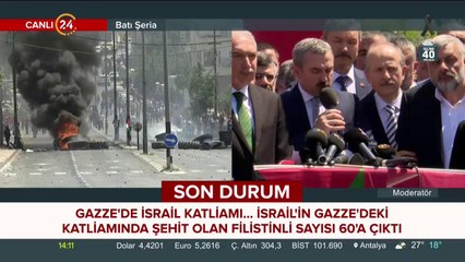 Gazze'de şehit edilen Filistinli sayısı 60'a yükseldi