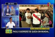 Paolo Guerrero: gran expectativa en aeropuerto Jorge Chávez por su llegada a Lima