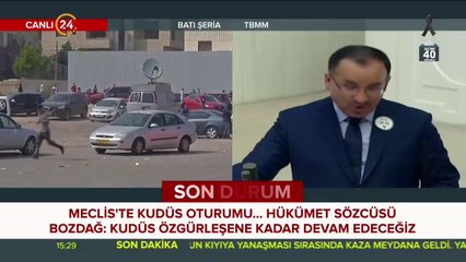 TBMM Genel Kurulu Kudüs gündemiyle toplandı