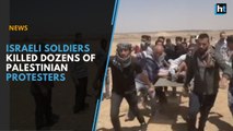 Israeli soldiers killed dozens of Palestinians during mass protests along the Gaza Border