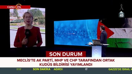 TBMM'de ortak Kudüs bildirisi
