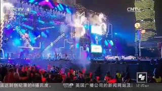 [中国新闻]台北101上演史上最长跨年烟火秀