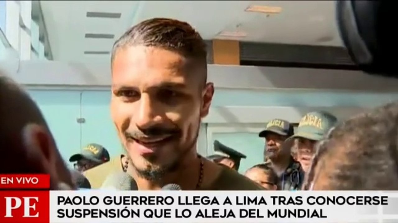 Paolo Guerrero declaró a su llegada a Perú