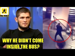 Khabib's first reactions to Conor McGregor and his teams 'Bus-Attack',Dana on Brock Lesnar
