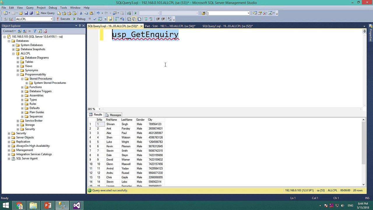 how to display data in gridview in asp.net from sql server (Hindi / Urdu)