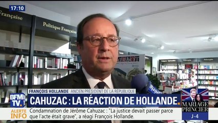 Condamnation de Cahuzac : "Si j'ai un regret c'est de ne pas l'avoir écarté plus tôt", estime Hollande