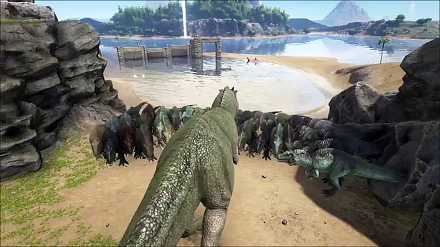 ACROCANTHOSAURUS ! | ARK Survival Evolved Mod Acrocanthosaurus VS Giganotosaurus VS T Rex | ( Acro )