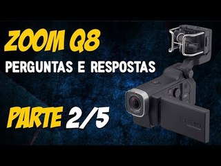 Zoom Q8 (2/5) - Cantos Arredondados, distorção do audio, Isabela aparecendo no video
