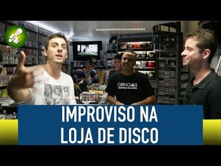 Rap de Improviso na Gringos Records com Se Liga Nessa História - Fabio Brazza