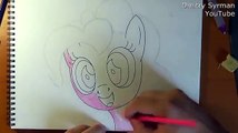 Как нарисовать пони Пинки Пай, How to draw Pony Pinkie Pie, Como dibujar pony Pinkie Pie