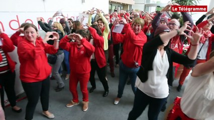 Relecq-Kerhuon (29). Arkea : répétition générale avant la manifestation à Paris