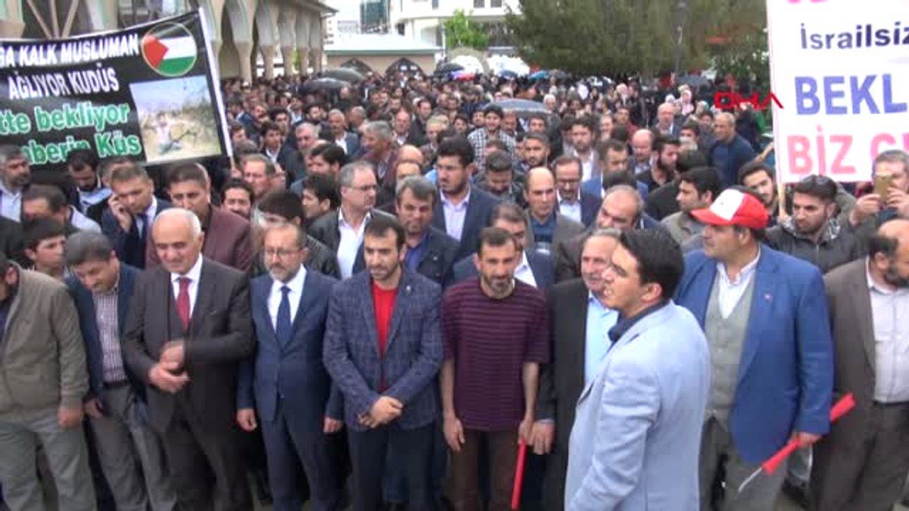 Van, Bitlis ve Hakkari'de Kudüs Protestosu