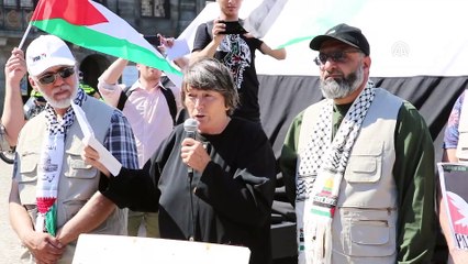 'Büyük Dönüş Yürüyüşü'ne destek - AMSTERDAM