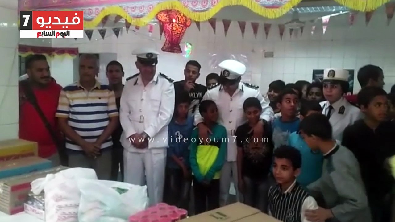 حقوق الإنسان بالداخلية تقدم السلع التموينية لنزلاء دار إيواء المعادى