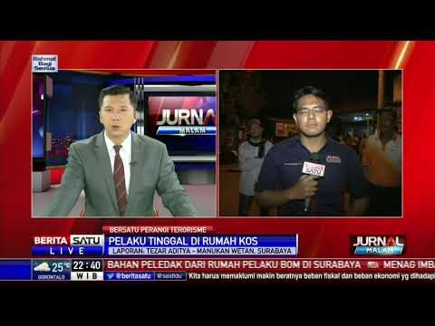 Polisi Sterilkan Area Penyergapan Teroris di Surabaya