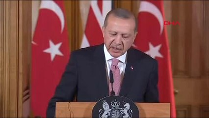 Cumhurbaşkanı Erdoğan ve Theresa May'den Ortak Basın Toplantısı