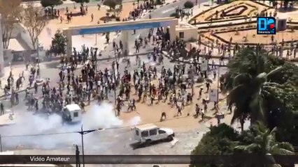 Mort de l'étudiant Mouhamed Fallou Séne:  un véhicule de la police incendié à l'UCAD