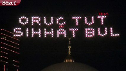 Ramazan'ın habercisi mahyalar yakıldı