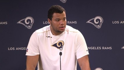 Rams rookie Joseph Noteboom discusses his history as a club hockey player