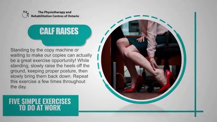 Five Simple Exercises To Do at Work