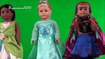 All My American Girl Dolls in Disney Princess Outfits