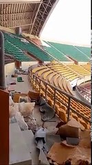 Arène National presque terminé vue de l’intérieur